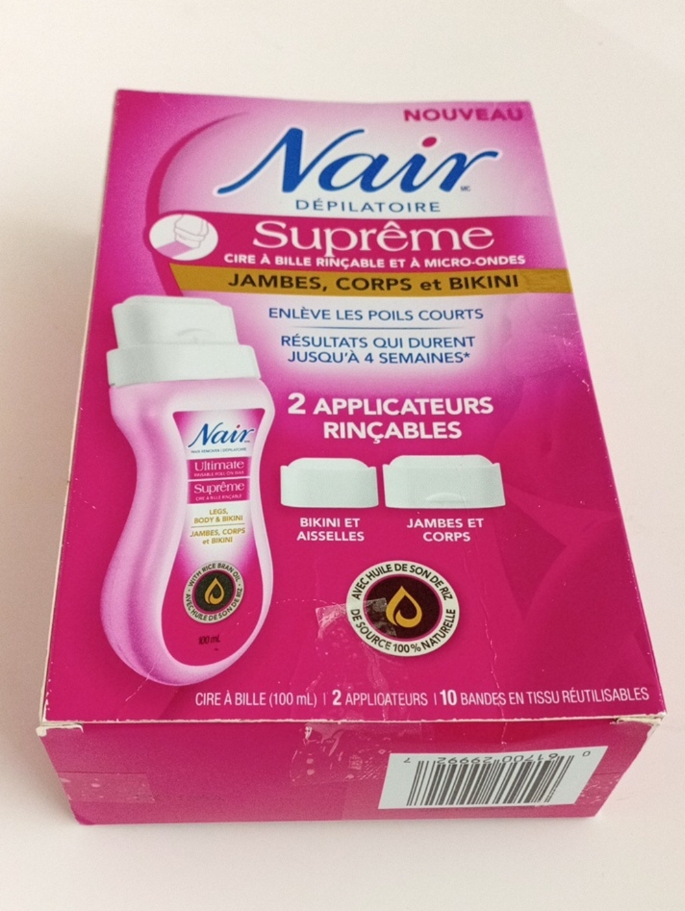 Nair Suprême Pink Roll-On Wax for Legs, Body & Bikini